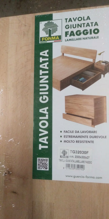 TAVOLE LAMELLARI GIUNTATE IN FAGGIO SP.18/27MM VARIE MISURE