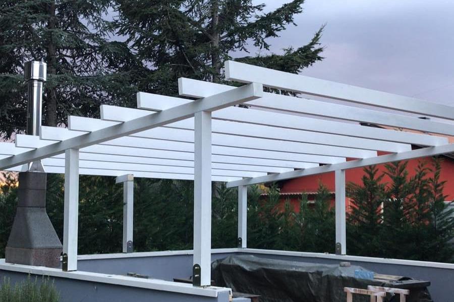 gazebo bianco legno riccione rimini cattolica pesaro forlì ravenna